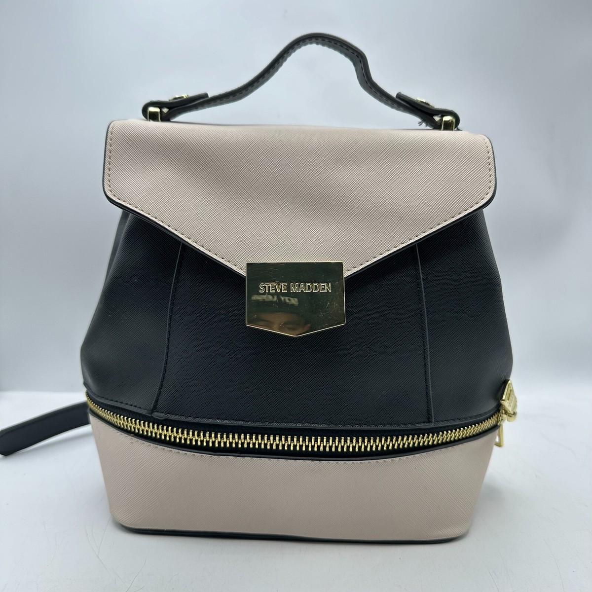 Steve Madden Black and Cream Women\'s Bag Steve Madden Large Black/Cream Tote Bag | Mercari main image 2