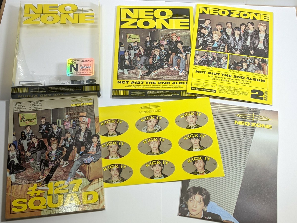 NCT127 Neo Zone サイン ポスター テヨン NCT127 2nd Album / NCT #127 Neo Zone with Postcards, Poster