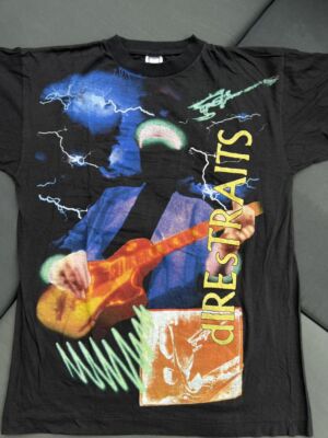 1992 Dire Straits On Every Street Black Unisex Tshirt Classic Style KH12644