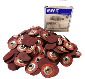 MERIT POWERLOCK QUICK SANDING DISCS SPE ZMD 1" A/O MER P120 *LOT OF 122*
