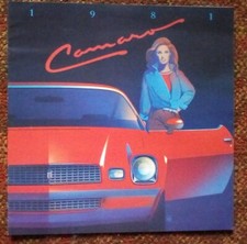 1981 Chevrolet Camaro Brochure Z28 Berlinetta Sport Coupe