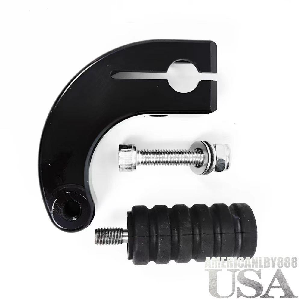 ZEQO SPEED Black Aluminum Heel Shifter – Fits Harley Softail, FXDB Street Bob, Fat Bob, Low Rider