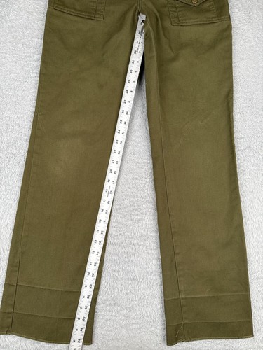 VINTAGE Boy Scout Pants Youth 16 Green Cargo Official Uniform Cotton Twill 28x33 - Picture 7 of 15
