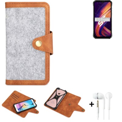 Schutz-Hülle + Kopfhörer für Ulefone Armor 11T 5G Handy-Hülle, hellgrau