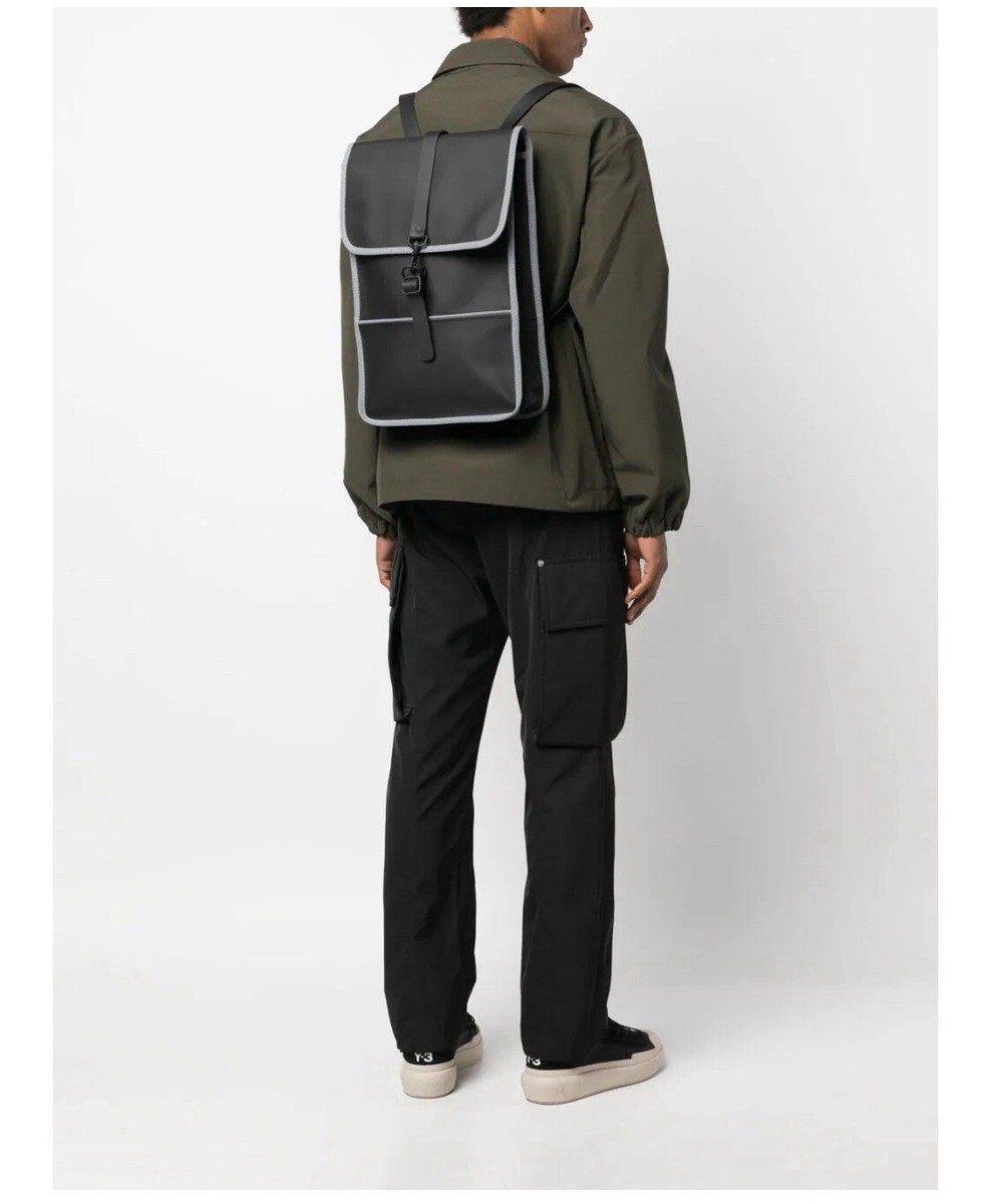 Rains Waterproof Backpack in Black Reflective Rains Backpack Reflective Black Reflective 14090 Waterproof  main image 2