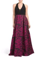 NWT JS Collections Size 2 Evening Gown Formal Prom Fusica Black