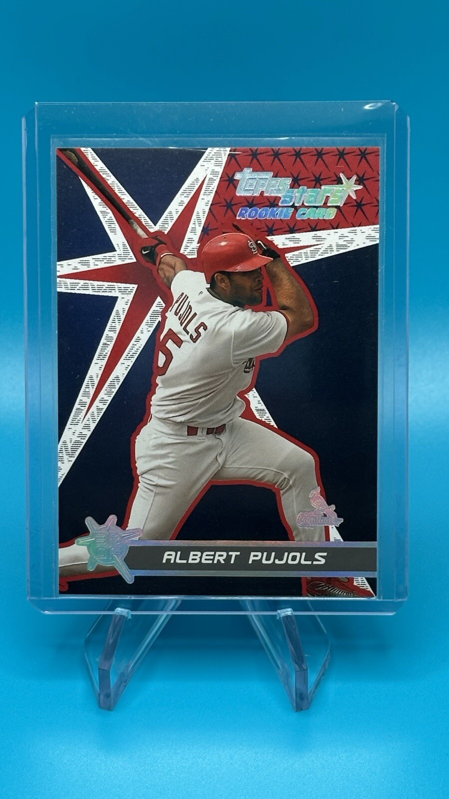 2001 TOPPS STARS ALBERT PUJOLS RC #198 CARDINALS