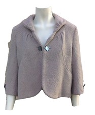 Almost Famous Vintage Style Wool Jacket .. Uk 14 .. 3/4 Sleeves