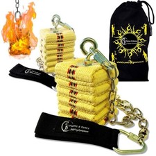 Flames N Games 50mm Cathedral Fire Poi Set - with Kevlar Wick - FNG