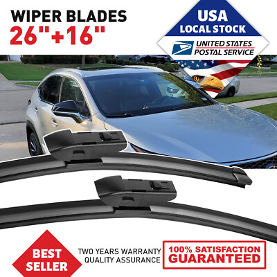 EAST FOREST DIRECT CONNECT WIPER BLADES Size Pair of 26 / 16 -Front Left&Right