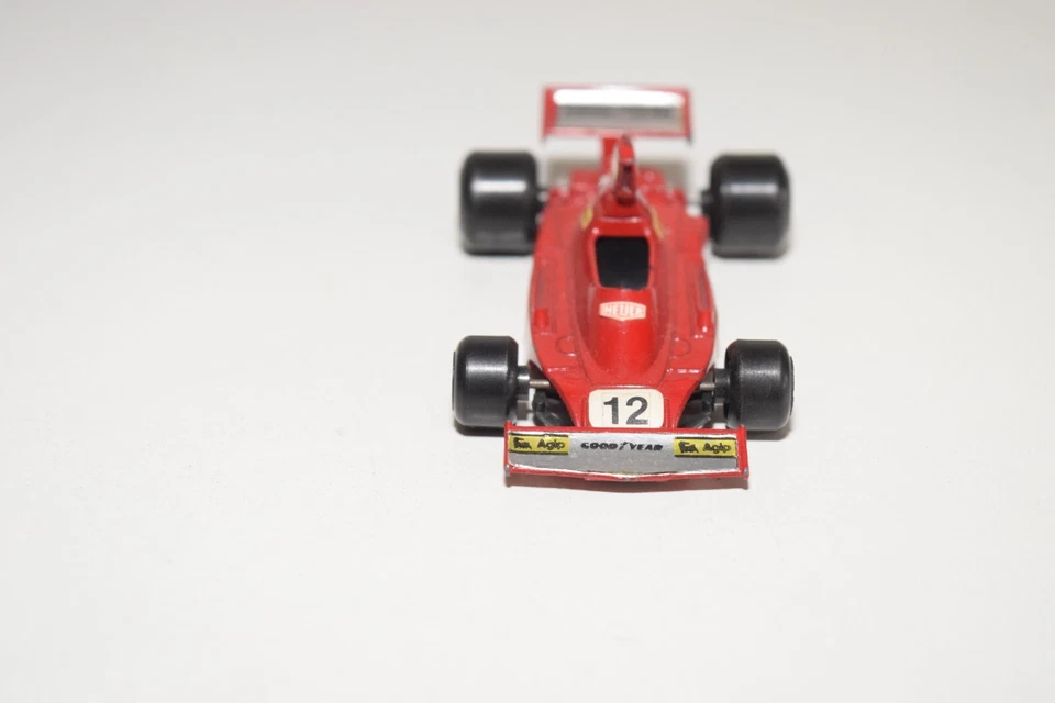 V 1:55 POLITOYS RJ2 RJ 2 FERRARI 312 B3 74 F1 AUTO DA CORSA ROSSA OTTIME COND... - Immagine 3 di 4
