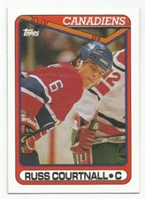 RUSS COURTNALL 1990-91 TOPPS CARD NM-MT+ CONDITION
