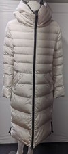 Rino & Pelle Ivory & Taupe Reversible Keila Hooded Puffer Coat Size 14