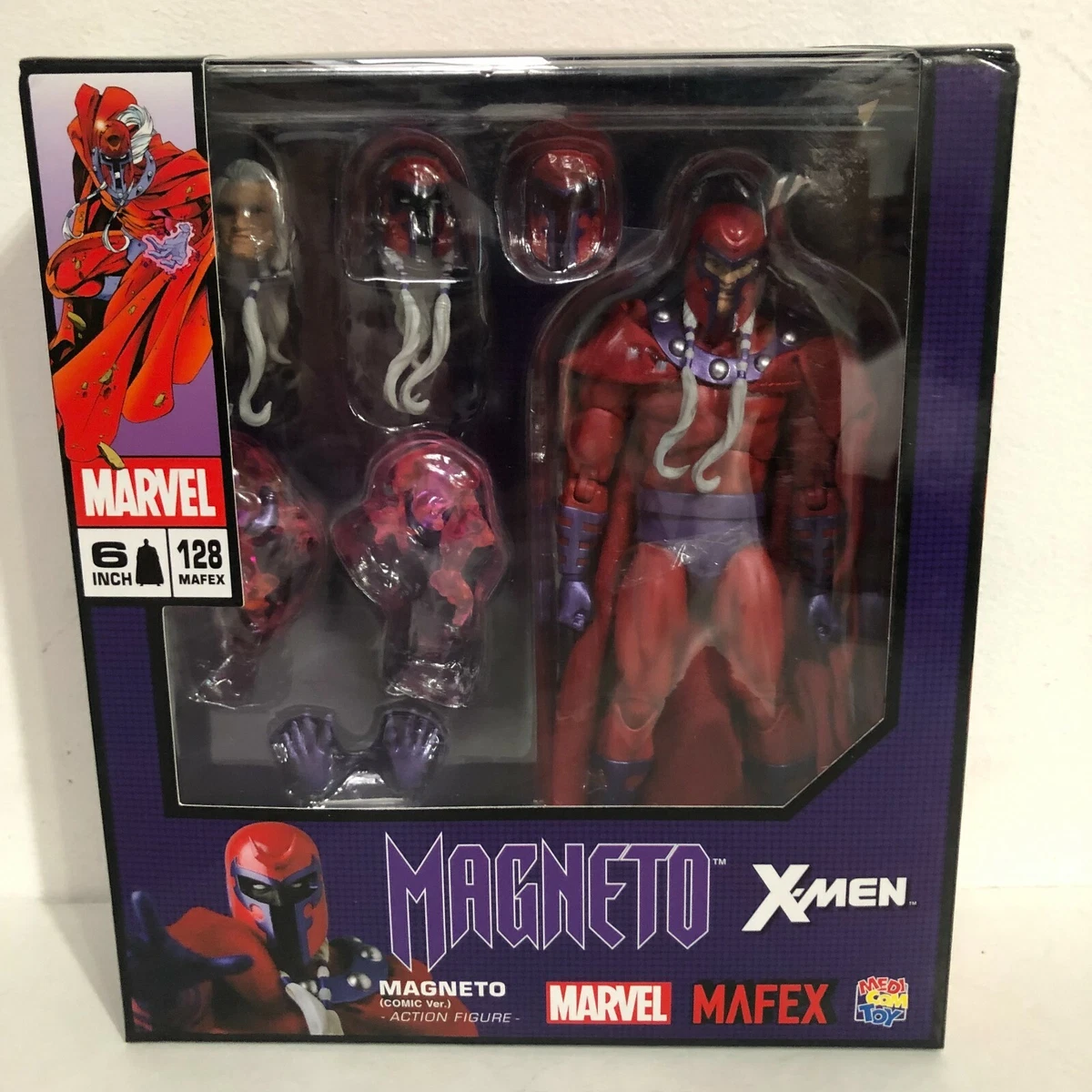 Marvel Legends Series 6-inch MAFEX Magneto Action Figure Collectors Edition