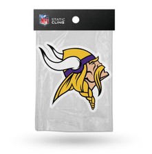 Minnesota Vikings Die Cut Static Cling Decal Sticker Reusable 5x5 Inches