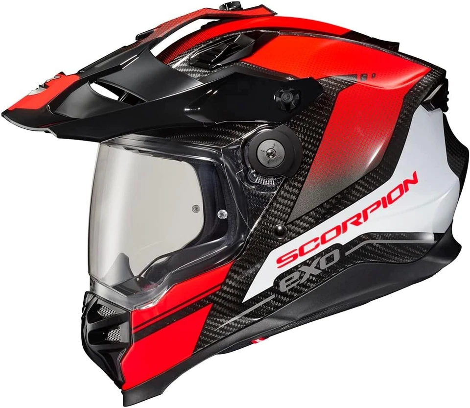 CASCO DE CARBONO SCORPION EXO XT9000 TRAILHEAD Gráfico Rojo - SM - XT9-1033 Foto 2 de 2