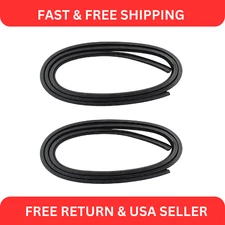Rubber Door Weatherstrip Seals Pair Set Kit for 73-91 Chevy GMC Pickup Truck