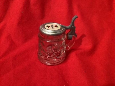 Miniature Lidded Beer Stein Tankard - Michael 2'' Tall