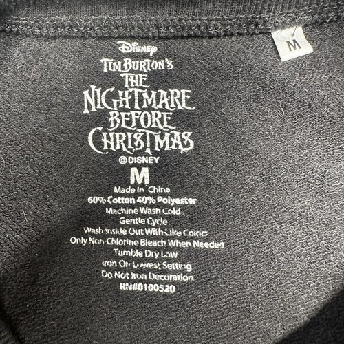 Women’s Medium The Nightmare Before Christmas Disney Sweater Black Long Sleeve - Picture 3 of 3