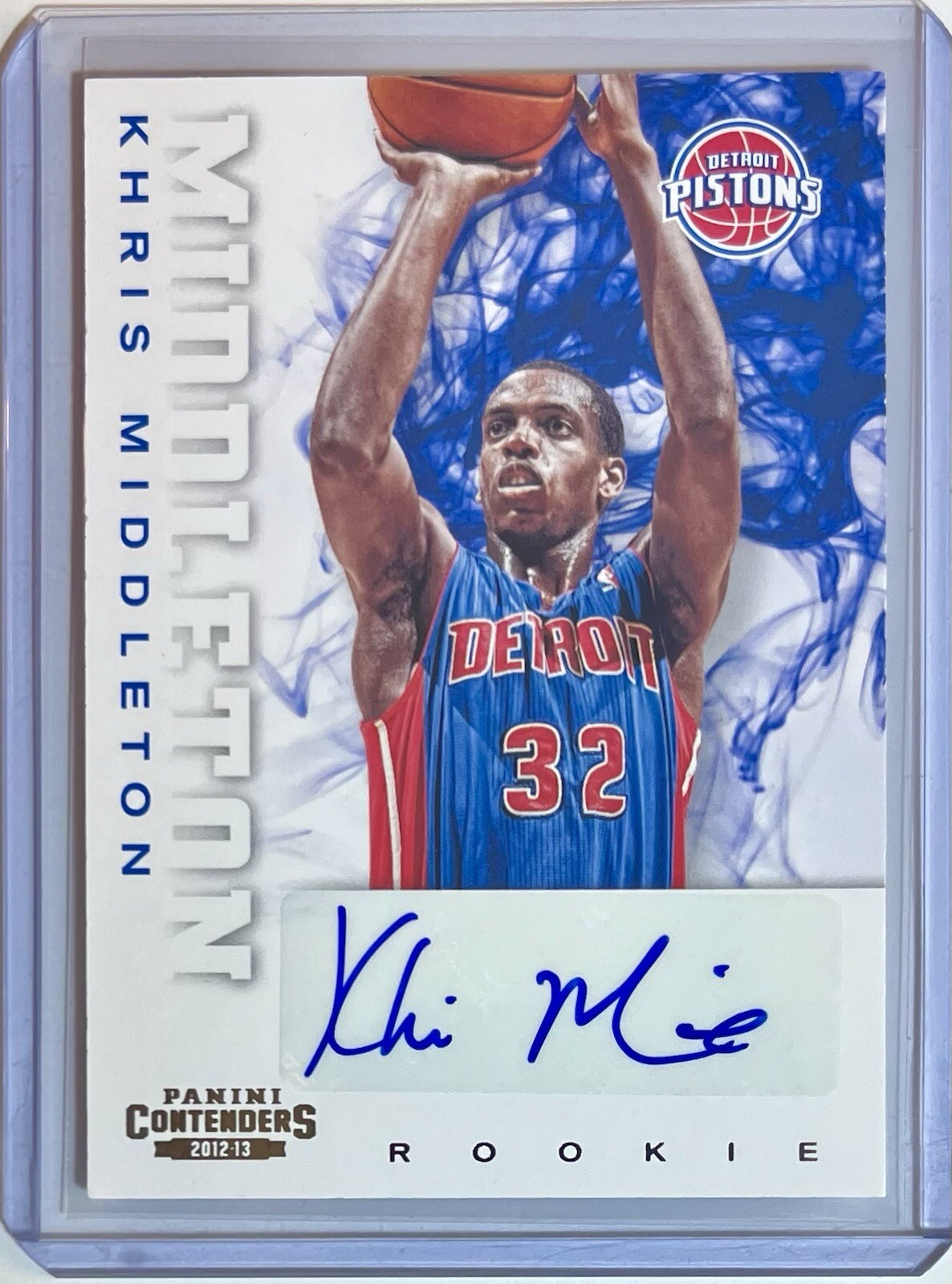 Khris Middleton ROOKIE AUTO 2012-13 Panini Contenders #237 | Bucks Champ