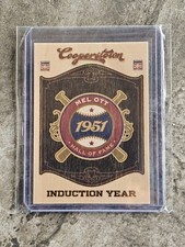 2012 Panini Cooperstown Hall of Fame Classes Induction Year Mel Ott #6 HOF Wood