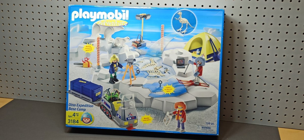 Playmobil 3184 Adventure Dino Expedition Base New Open Box
