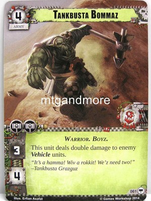 Warhammer 40000 Conquest LCG - Tankbusta Bommaz  #061 - Base Set