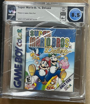Super Mario Bros. Deluxe (GBC, 1999) WATA 8.5 A+ Sealed Nintendo Gameboy Color