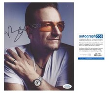 Bono 'U2' Frontman AUTOGRAPH Signed 8x10 Photo ACOA