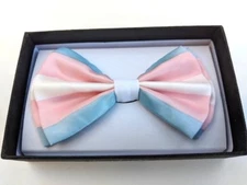 New Transsexual GAY PRIDE RAINBOW FLAG Lesbian Trans LGBT Tuxedo Bow Tie 