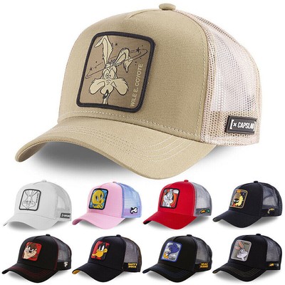 Cartoon Mesh Basecap Herren Damen Baseball Cap Baseballkappe Trucker Hatかや