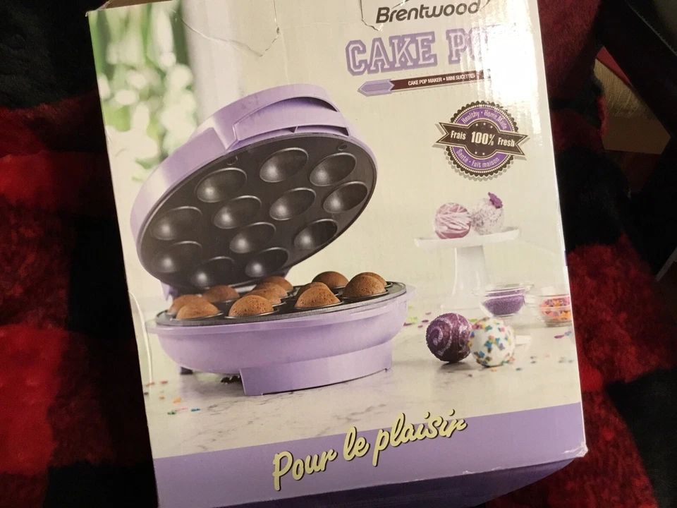 Brentwood Cake Pop Maker Platos Antiadherentes En Luz Indicadora Seguridad Sobrecalentamiento NUEVO Foto 2 de 4