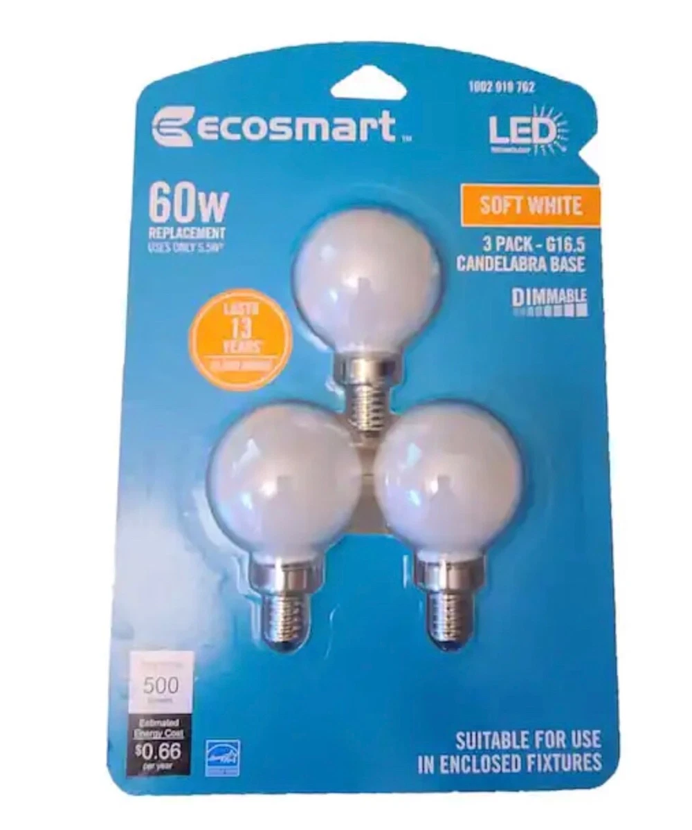 G16 5 bulb 2024 led candelabra base