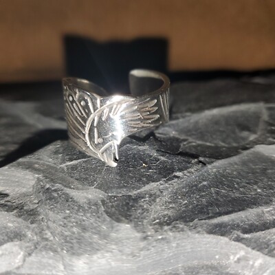 Native Eagle Wrap Ring Sized 12. 14g. NEW