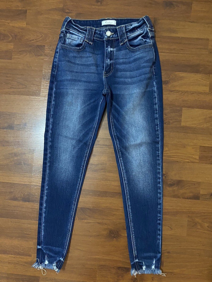 Womens size 25 Rancan Signature Kurvy mid rise ankle skinny jeans Buckle  dark