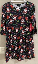 Dress Works Cozy Slip On Christmas Holiday Dress, Size XS Measurements Shown 146