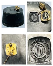 DR. ALBERT B. CONSENTINO SCHOOL HAVERHILL, M.A. Steel Hub Die & 10k GF Tie Pin