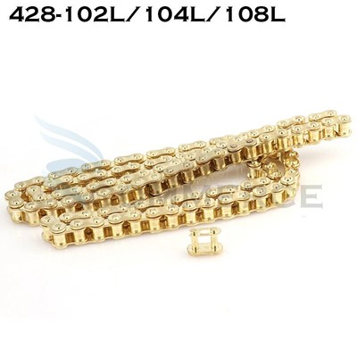 Catena Moto 428 Oro - 140 Maglie Per Custom E Retro - Foto 8