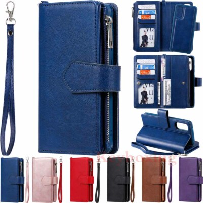 Removable Leather Wallet Case Cover For Samsung S20 Ultra S10 S9 S8 Note 10 Plus