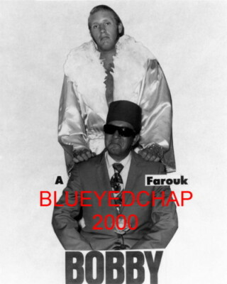 BEAUTIFUL BOBBY & ABDULLAH FAROUK / GRAND WIZARD  WRESTLER 8X10 WRESTLING PHOTO 