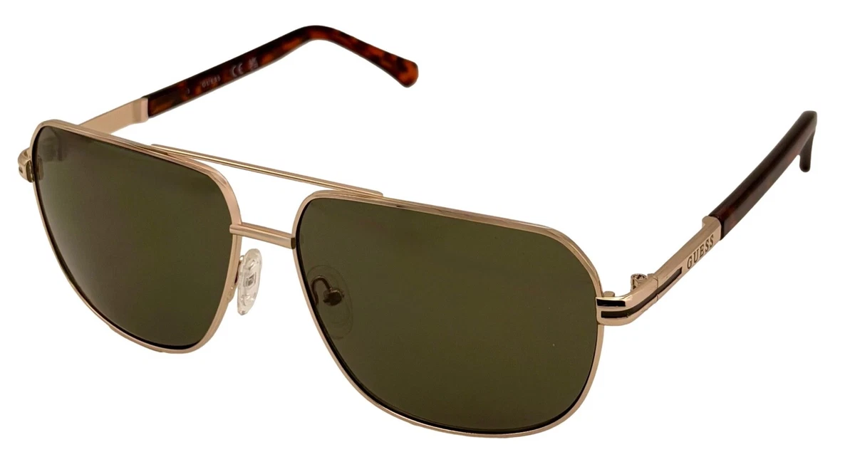 NWT Guess GU00219-32E Gold Aviator 59mm Sunglasses Guess-Sunglass-Mens-Gold-Metal  main image 4