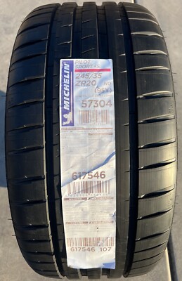 Set of FOUR BRAND NEW 245/35ZR20 Michelin Pilot Sport 4S PS4S