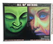 Tattoo Studio Shop Flash Faces Single by Sean Herman All or Nothing11"X17" Print