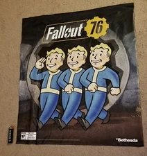 Fallout 76 Bethesda Official E3 2018 Rare Limited Vault Boy Window Cling Poster!