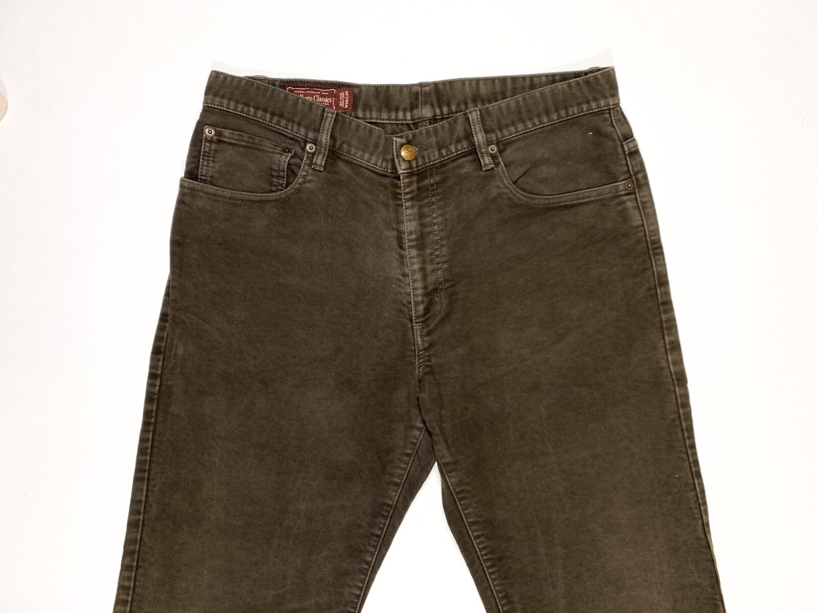 Marlboro Classics Vintage Mens Brown Cotton Straight Trouser W36 L34 image 2