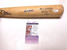 JSA Jarrett Parker Auto Signed Autographed Baseball Ball Bat SF Giants Rookie aa