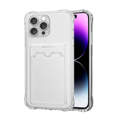 Hülle Für iPhone 14 Pro Max Stoßdämpfende Gel-Klarsichthülle Clear