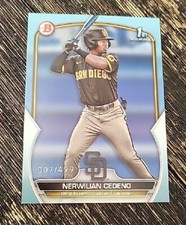 2023 Bowman Prospect Nerwilian Cedeno 1st /499 Sky Blue Padres BP-81