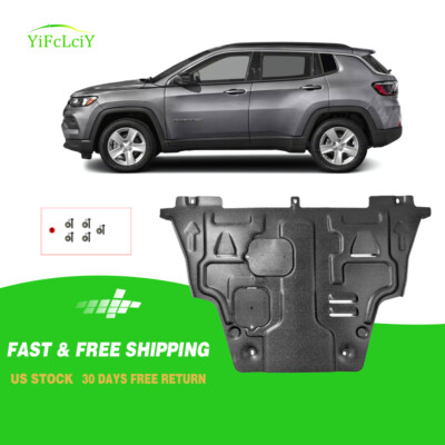 For Jeep COMPASS 2017-2021 Under Engine Splash Guards Front Engine Mud Flaps