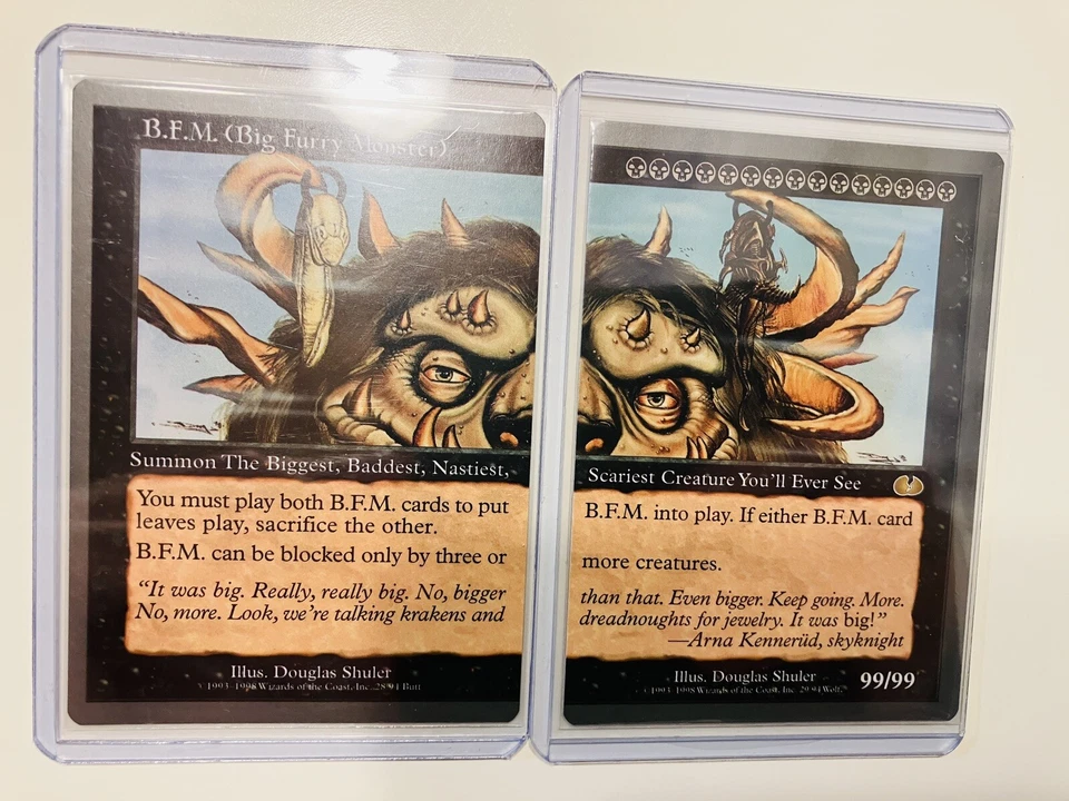 MTG B.F.M. (BIG FURRY MONSTER) BFM SET Near Mint - Image 3 of 4